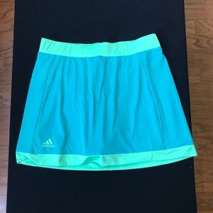 Adidas light blue and teal skort.